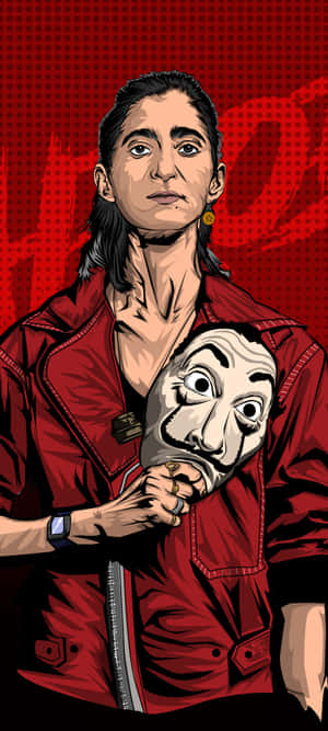Money Heist Nairobi Plakkaat — Galaxy A Muurpapier