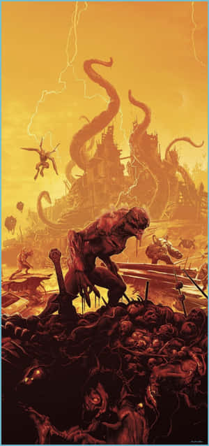 Pixel 3xl Doom Agtergrond — Vivo T5x Muurpapier
