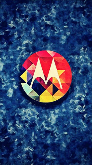 Motorola Blou Kuns — Motorola Muurpapier