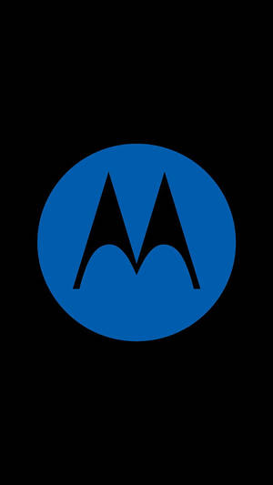 Motorola Blou Logo — Motorola Muurpapier