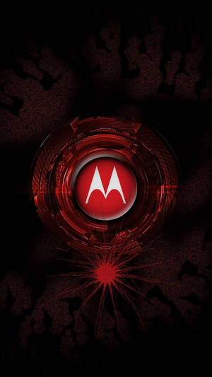 Motorola Donkerrooi — Motorola Muurpapier