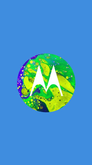 Motorola Geel Groen Kuns — Motorola Muurpapier