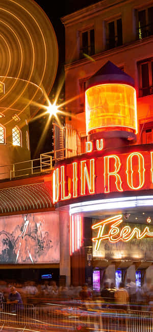 Moulin Rouge Ligspoor-effek — Vivo X300 Muurpapier
