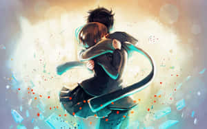 Anime-egpaar prente — Anime paartjie GIF Muurpapier