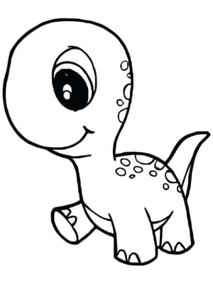Dinosourus Inkleurprente — iPad Pro 12.9 Muurpapier