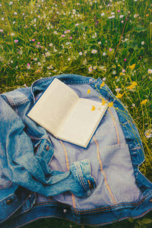 Indie Aesthetic prente — Eenvoudige Blou Estetiek Muurpapier