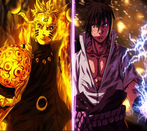 Naruto chakra, jutsu en rasenshuriken teenoor sasuke chidori en rinnegan.