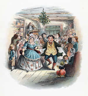 A Christmas Carol prente — Honor Magic V Flip 2 Muurpapier