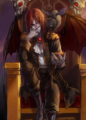 Anime-demon prente — Anime demoon Muurpapier