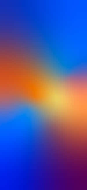 Blou en Oranje Agtergrond — iPhone 16 Pro Max Muurpapier