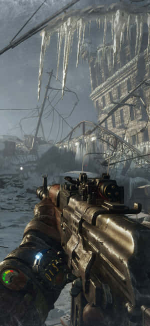 Iphone X Metro Exodus Agtergrond — Galaxy S25 Ultra Muurpapier
