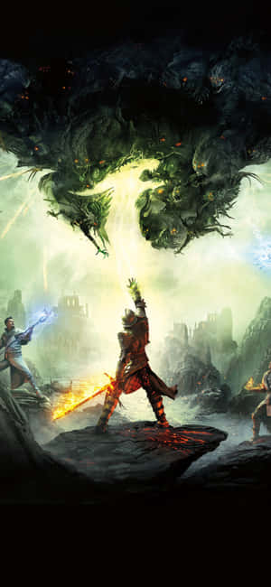 Iphone Xs Dragon Age Inquisition Agtergrond — iPhone X Muurpapier