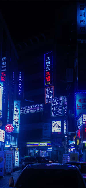 Japanese Neon — Vivo V70 FE Muurpapier