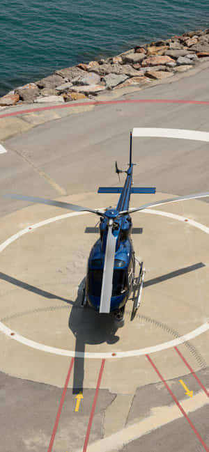 Iphone Xs Max Helikopters Agtergrond — iPhone 15 Plus Muurpapier