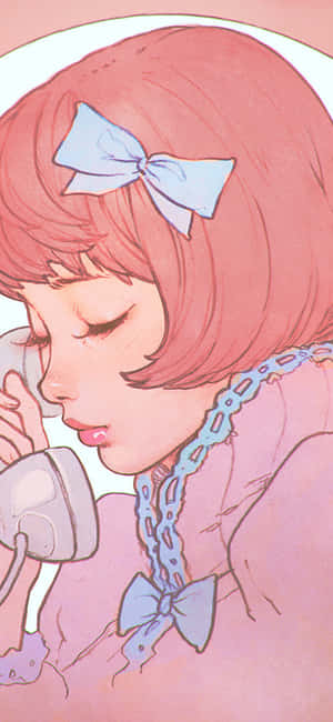 Anime Tekening agtergrond — Vivo T5e Muurpapier