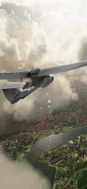 Android Microsoft Flight Simulator Agtergrond — IQOO Z Muurpapier