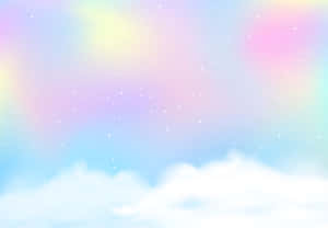 Pastelreënboog Agtergrond — Pastel reënboog Muurpapier