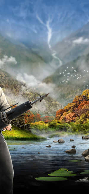 iPhone Xs Far Cry 4-agtergrond — iPhone 13 Mini Muurpapier