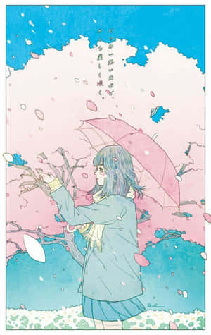 Japanese Anime Esteties — Galaxy Tab S9 FE Muurpapier