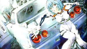 Anime Motor agtergrond — Anime kar Muurpapier