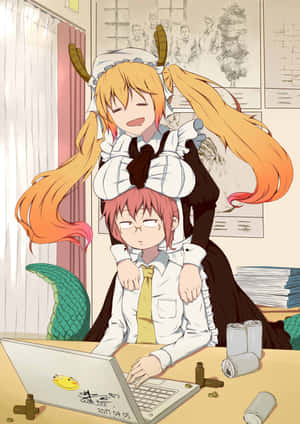 Miss Kobayashis Dragon Maid — OnePlus Pad Muurpapier