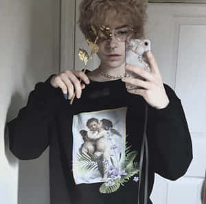 Emo-estetiese prente — Emo estetiek GIF Muurpapier