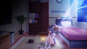 Anime Kamer agtergrond — Anime kamer GIF Muurpapier
