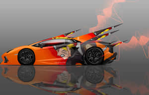 Anime-motorfoto's — Anime kar Muurpapier