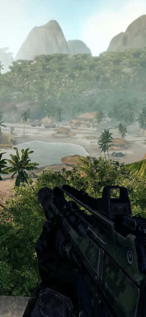 Iphone Xs Max Crysis Warhead Agtergrond — iPhone Air Muurpapier