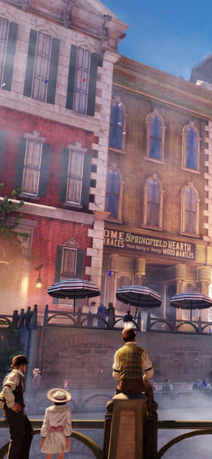 iPhone Xs Max Bioshock Infinite Agtergrond — Skemer Muurpapier