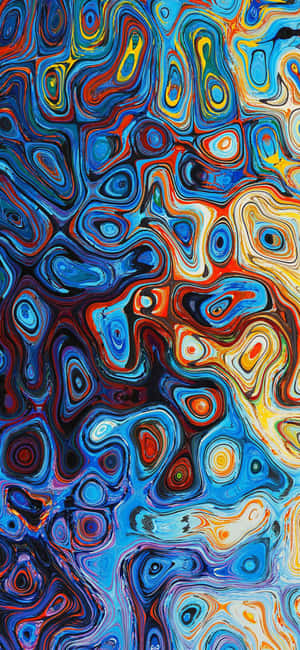 Koel Blou Abstracte iPhone — Huawei nova 16 Ultra Muurpapier