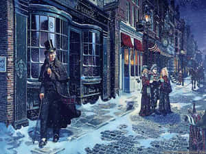 A Christmas Carol agtergrond — A christmas carol Muurpapier