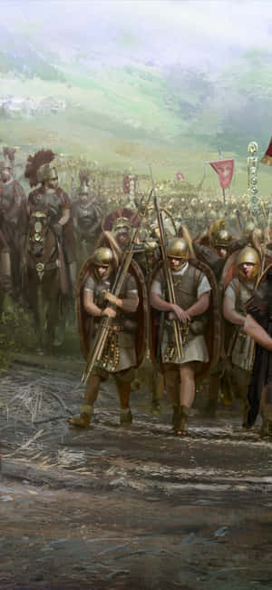 Iphone Xs Total War Rome 2 Agtergrond — iPhone 12 Muurpapier