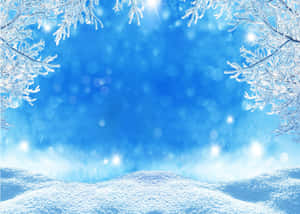 Winter Sneeu Agtergrond — Sneeuw estetiek Muurpapier