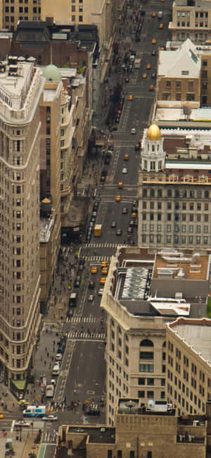 Iphone Xs Ny City Agtergrond — iPhone 16 Muurpapier