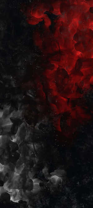 Rooi Wit En Swart Abstrak — Galaxy A08 Muurpapier