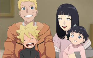 'n Teder Oomblik Tussen Naruto en Hinata — Naruto esteties Muurpapier