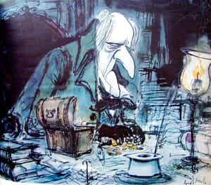 A Christmas Carol-agtergrond — A christmas carol Muurpapier