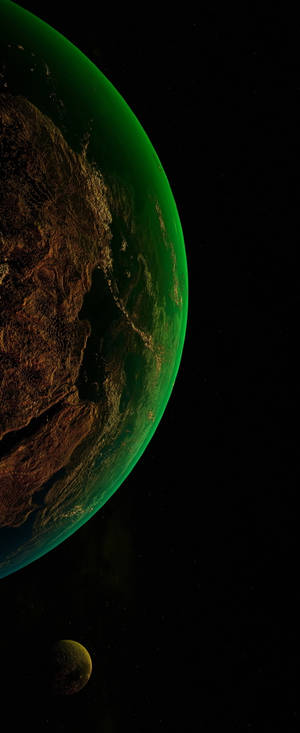 Iphone Xs Planeet — Galaxy Z Vou 6 Muurpapier