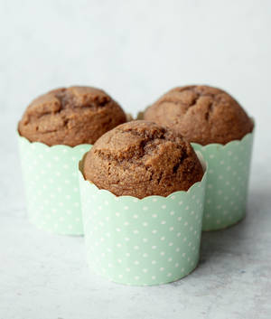 Muffins met kolpuntkoppies muurpapier — Neutraal Muurpapier