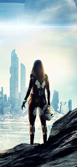 Android-beskaafde Beyond Earth-agtergrond — Xiaomi 14 Ultra Muurpapier