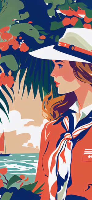 Preppy-estetika prente — Xperia 10 VIII Muurpapier