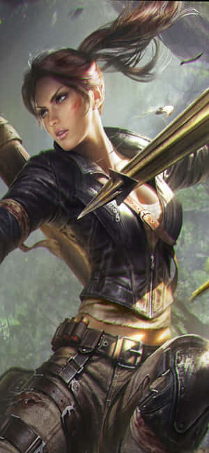 iPhone Xs Max Rise of the Tomb Raider Agtergrond — iPhone 17e Muurpapier