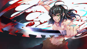 Demon Slayer 4k prente — Demon slayer 4K GIF Muurpapier