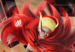 Naruto Baryon Mode Stoot — Naruto baryon-modus Muurpapier