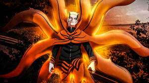 Naruto Baryon-modus Buitelug — Naruto baryon-modus Muurpapier