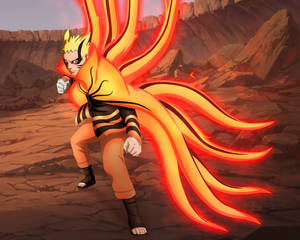 Naruto Baryon-modus Slagveld — Naruto baryon-modus Muurpapier