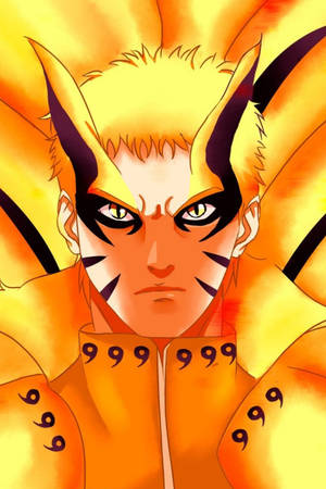 Naruto Baryon Mode Fel — Naruto baryon-modus Muurpapier