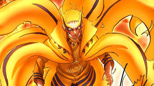 Naruto Baryon-modus Oranje — Naruto baryon-modus Muurpapier