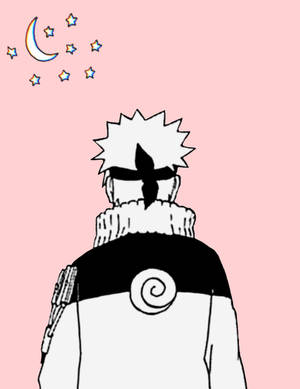 Naruto Estetiese Pastel Pienk Agtergrond — Naruto esteties Muurpapier